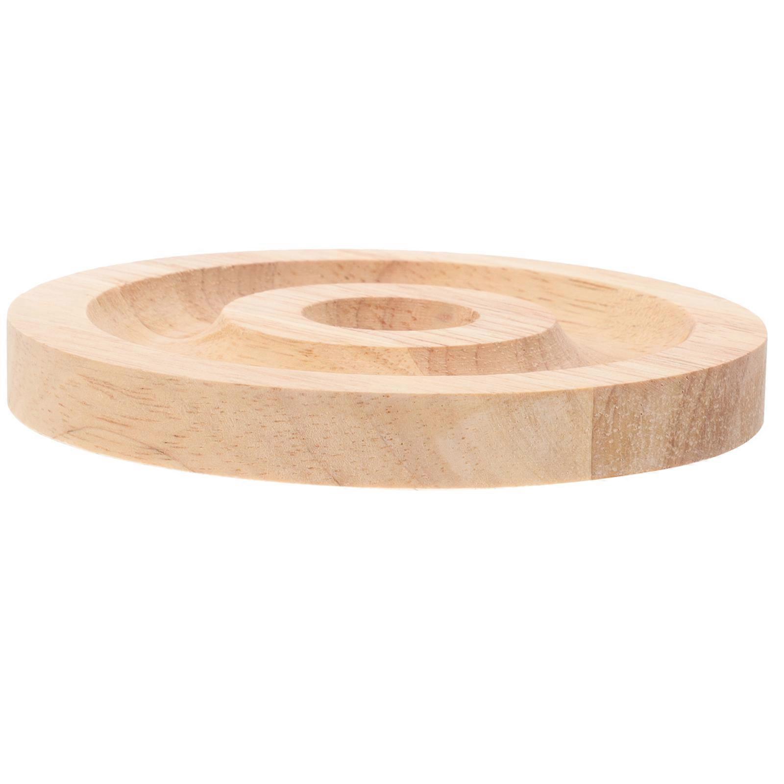 Wooden Bracelet Display Tray for Jewelry Storage and Display in Khaki Color 7.5 Inches