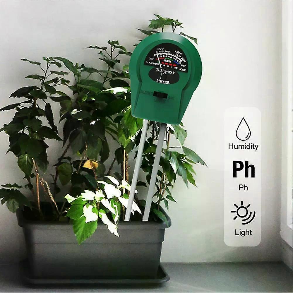 Multifunctional 3 in 1 Soil Moisture Light Tester PH Value Soil Tester Moisture Analyzer Tester for Home for Farm Garden Lawn