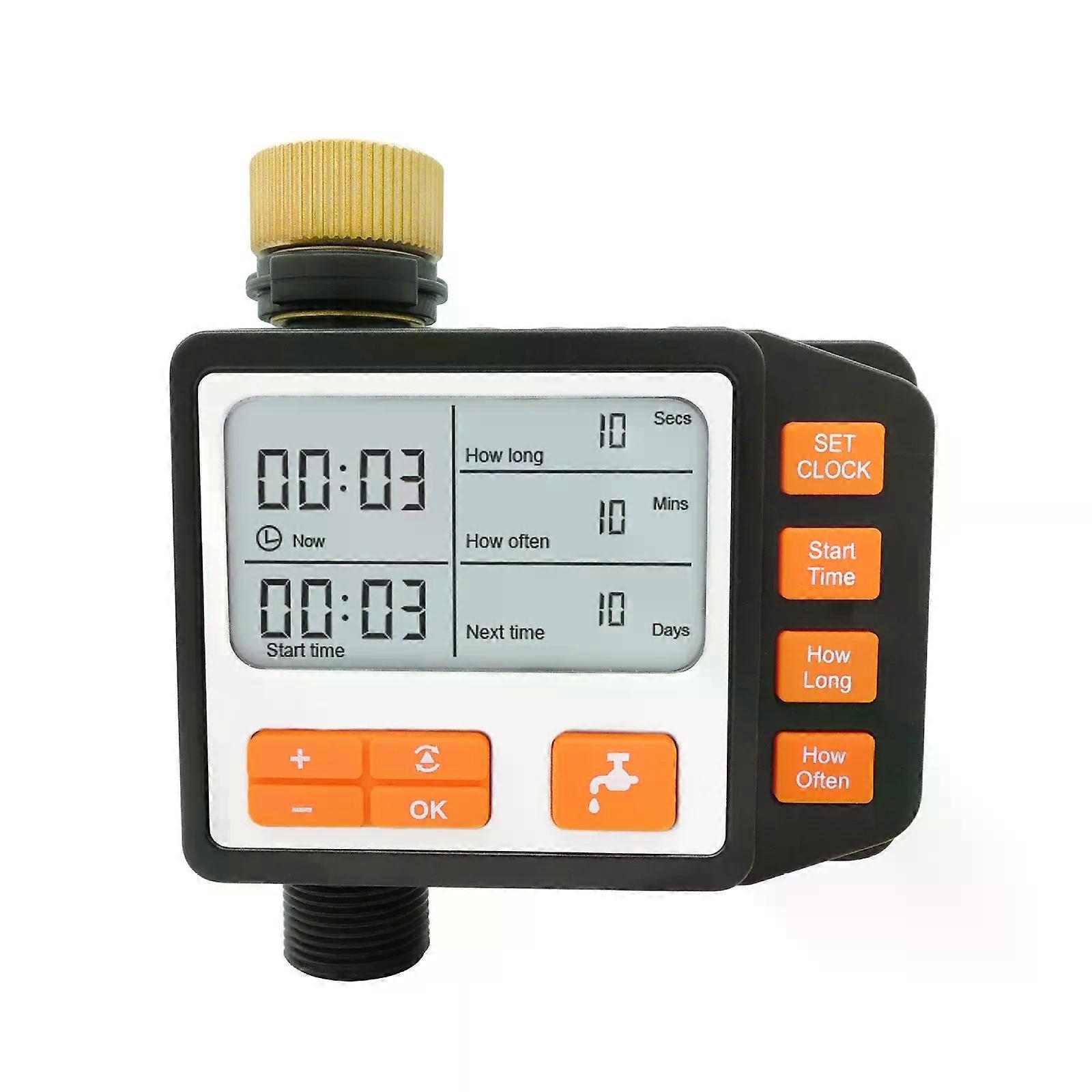 Large LED Screen Auto Irrigation Device Auto Programmable Digital Timed Water Flow Switch Garden Watering System Irrigation Controller