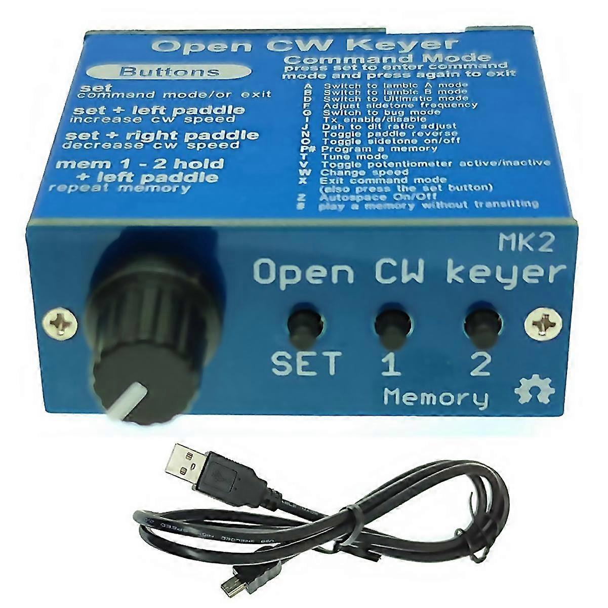 For Open Cw Keyer Mk2 Kit With Metal Case Cw Keyer Mk2 Kit Cw Speed Adjustable From 1 To 999 Wpm