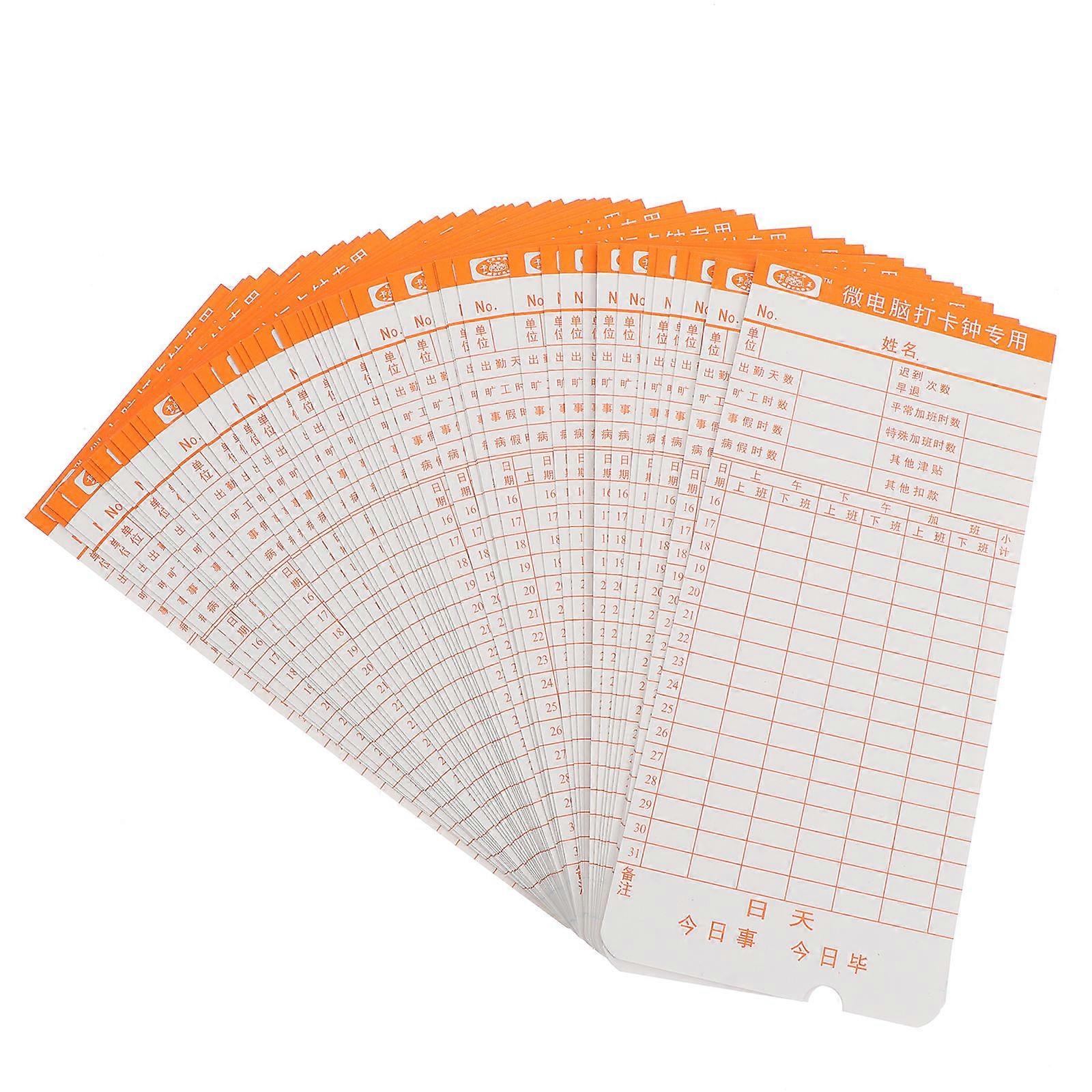 Beige Monthly for Office Use Made of Paper 50 Sheets