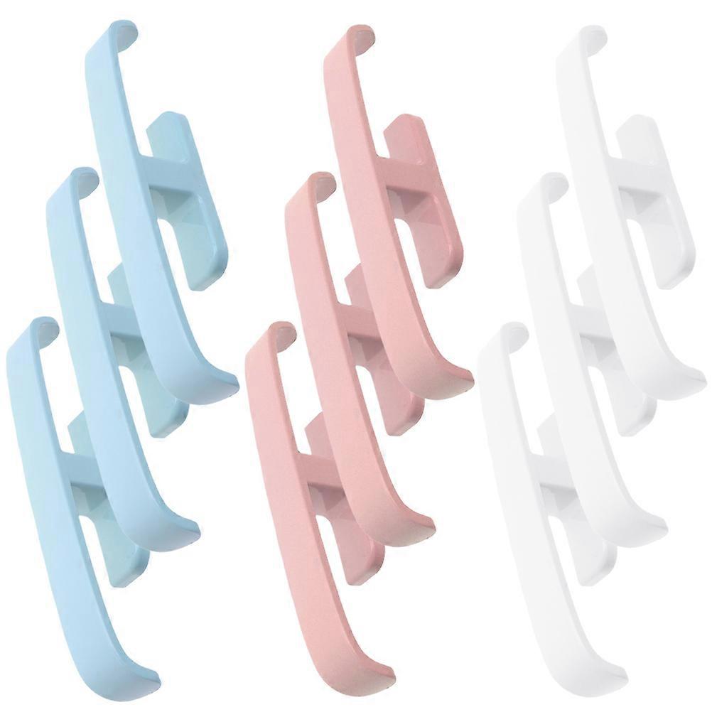 Wall Mount Shoe Organizer with No Punching Needed PP Material Assorted Color for Home Use 1 Pair Capacity