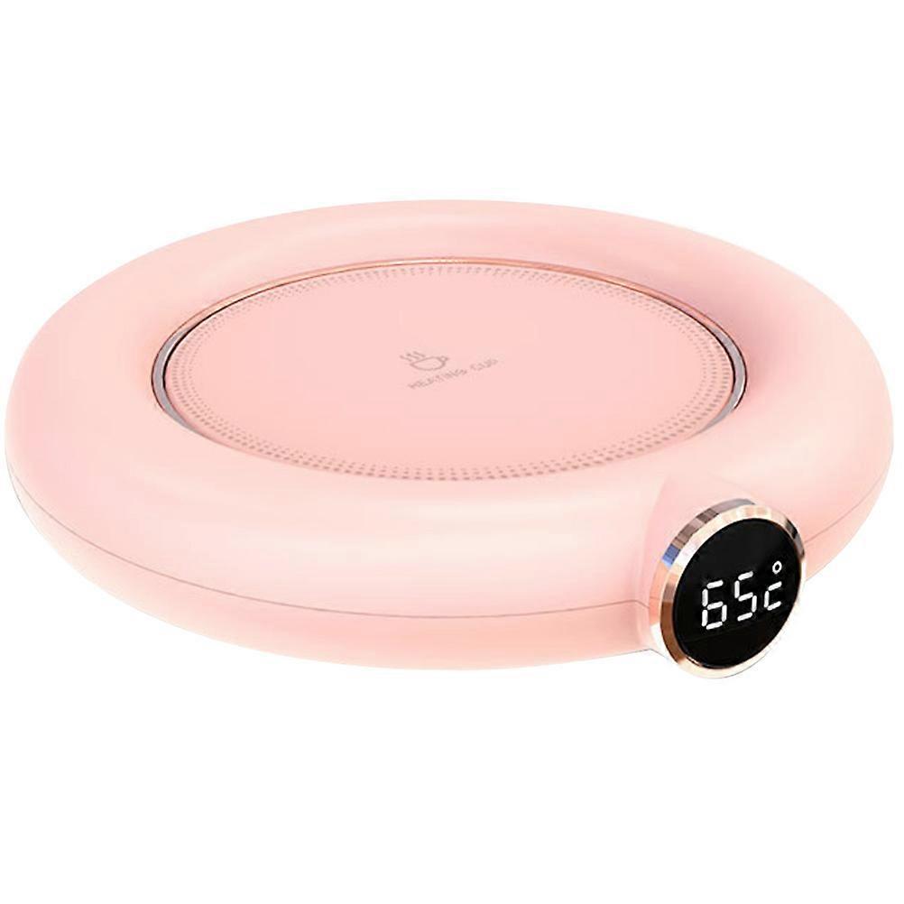 Convenient Mug Warmer Heating Cup Pad Great For Office Home Dorm Travel 5.1X4.6X0.9In Pink Temperature Control 1Pack