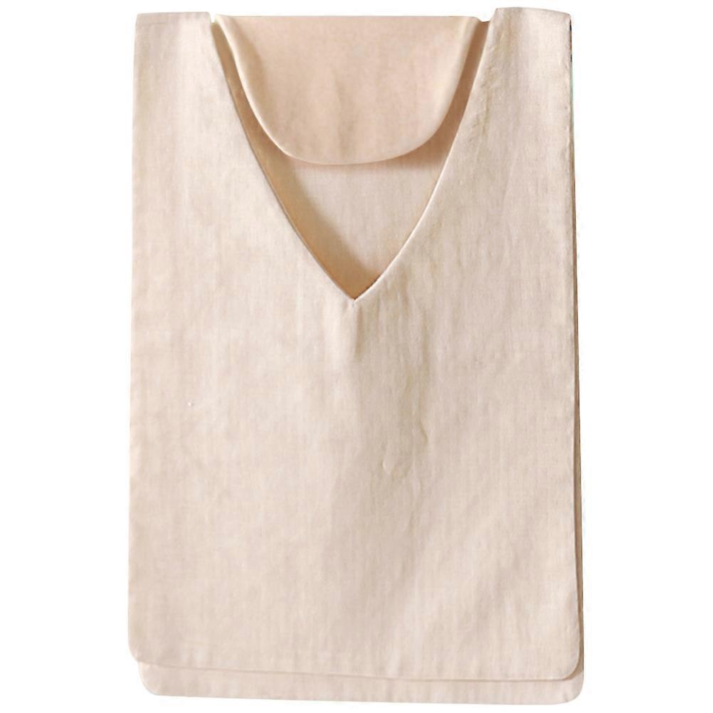 Compact Gym Towel for Workout Made of Cotton in Beige Color Great for Decor 12x36 inches