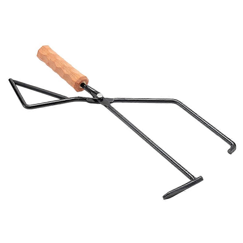 Charcoal Tongs Barbecue Tool Outdoor Camping Ergonomic Handle Heavy-Duty 1Pack