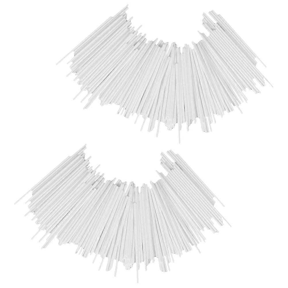 Premium Reusable Paper Lollipop Sticks for Candy Packing and DIY Projects White 4 inch