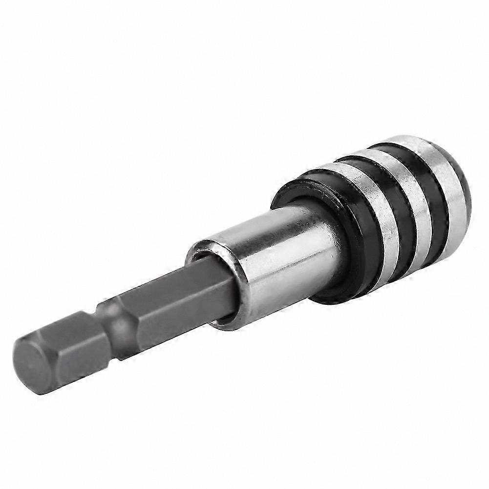 60MM Quick Release Drill Bit Holder with 1/4 Inch Hex Shank (Black & White)