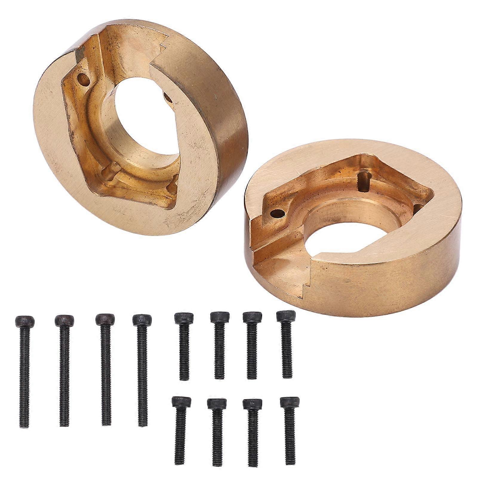 RC Car Brass Counterweight Wheel Internal Counterweight for Absima 1/10 Scale Climbing Car Upgrade Parts Brass Counterweight