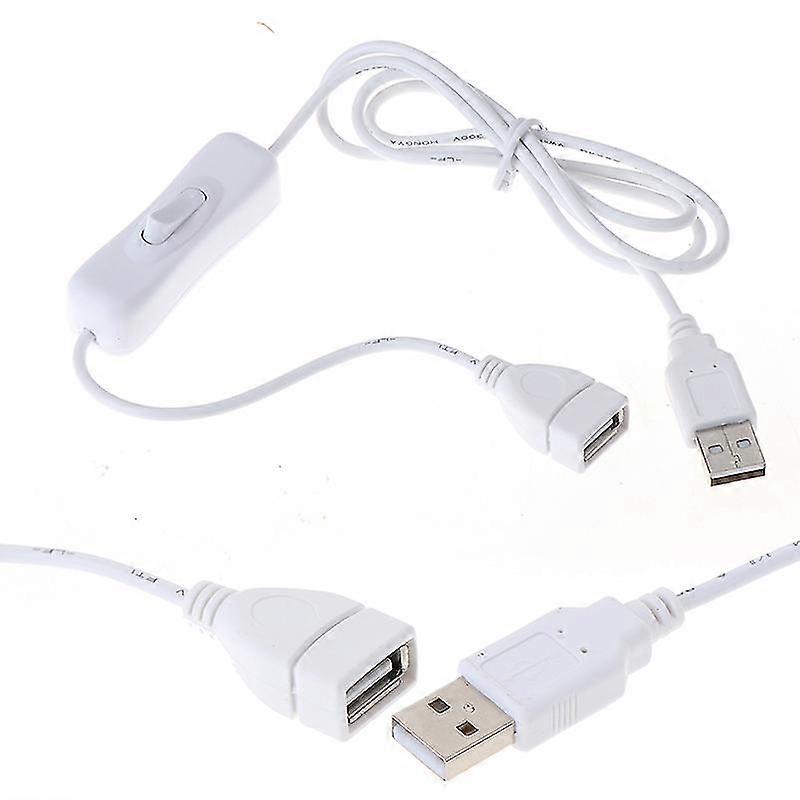 2025 1pc 1m Usb Cable With Switch On/off Cable Extension Toggle For Usb Lamp Usb Fan