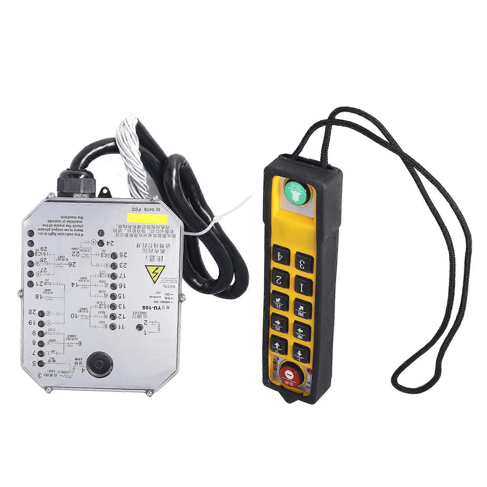 Industrial Remote Control 12 Buttons LED Indicator Crane Controller Hoist Accessories 800MHz 24V 