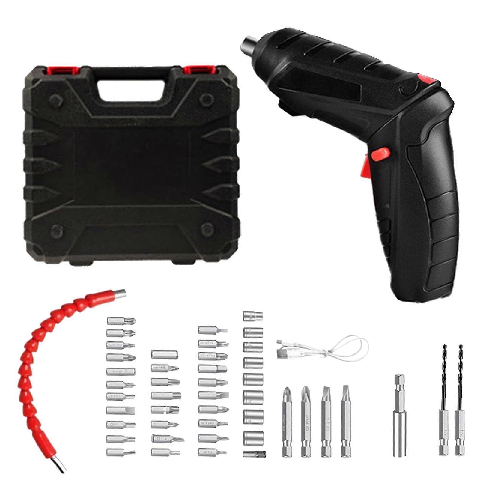 Electric Screwdriver, Cordless Electric Screwdriver with Accessories, Powerful Rotation Tool for Home Repairs and Professional Use