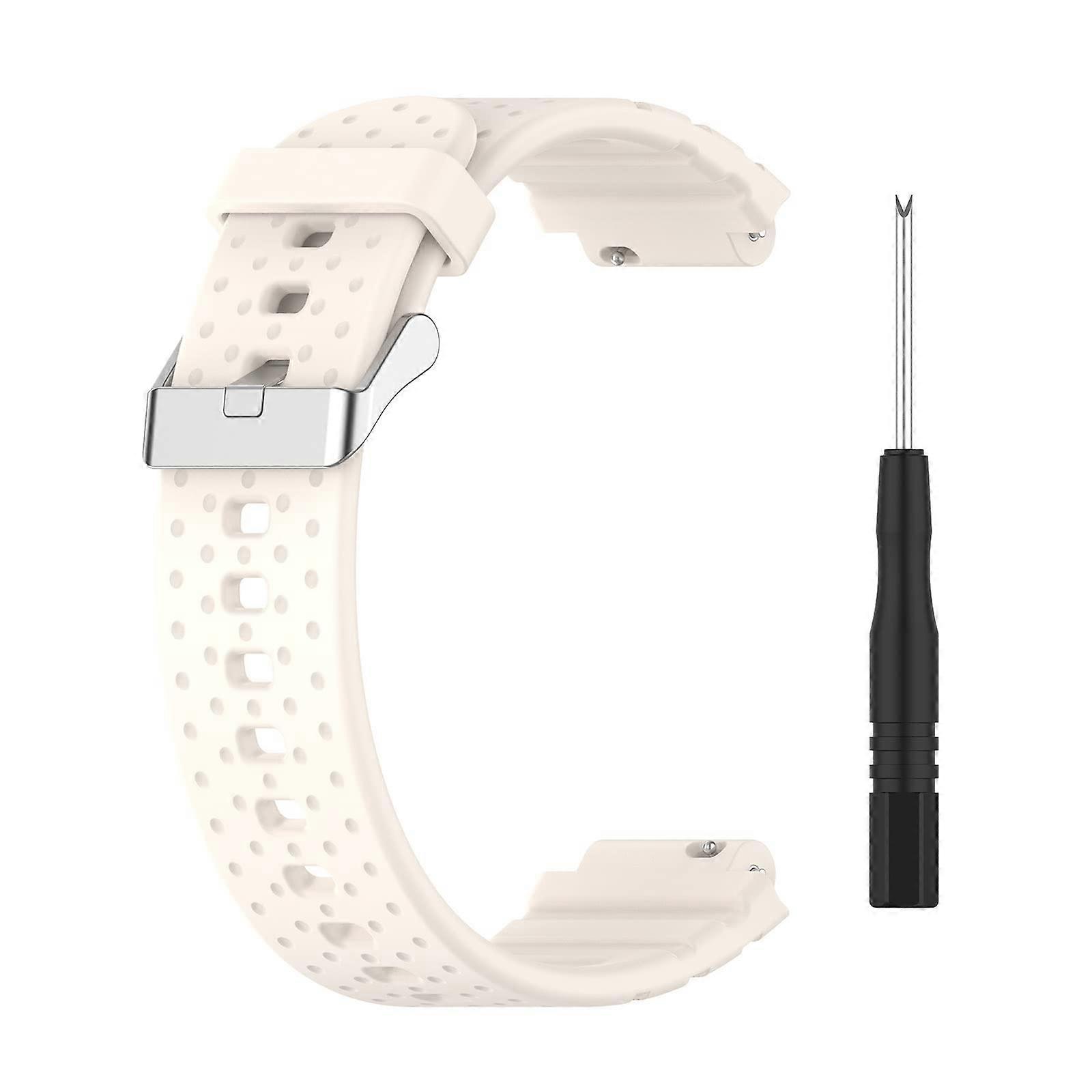 Silicone Strap Compatible With Xplora X5 Play - Replacement Watch Band With Screwdriver Included Waterproof White