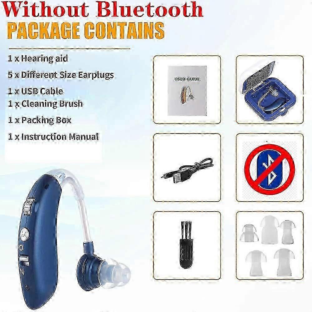 Bluetooth Hearing Aid Amplifiers Usb Charge Hearing Aids Audifonos Sound Devices Volume Control Adjustable Tone Loss Ompensation