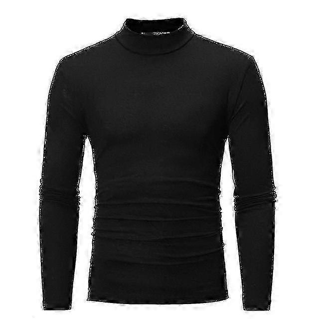 Winter warme Thermounterwäsche für Männer Stehkragen Basic Langarmbluse