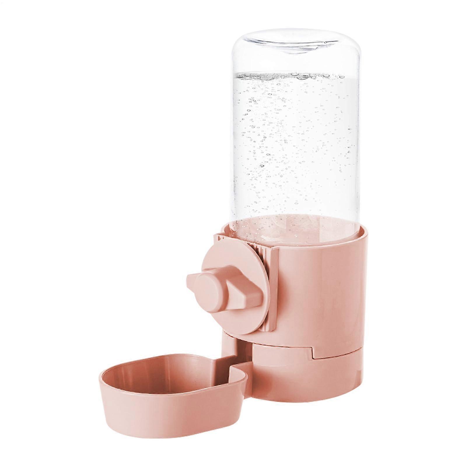 Automatic pet water dispenser, hanging design for small, medium, and large cats and dogs, suitable for apartments and indoor use, rose A.
