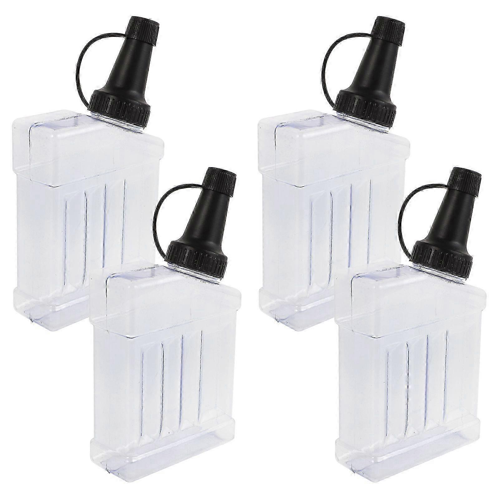 4Pcs Reusable Plastic Beads Storage Containers With Caps Small Bottles For Toy Beads Sturdy Transparent Refill Beads Bottles For Travel And Game Suppl