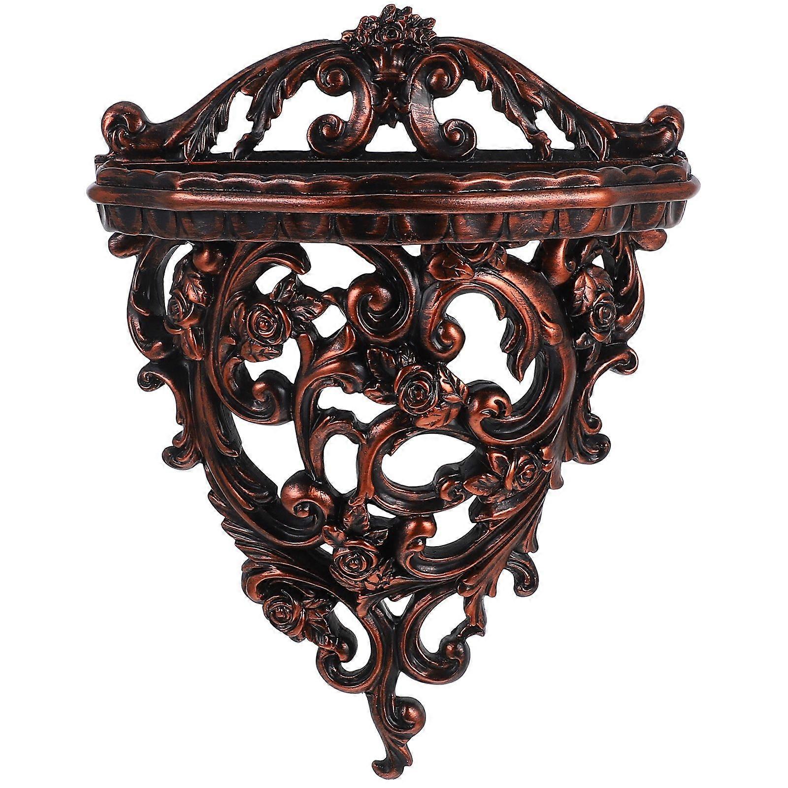 Wall Mounted Storage Shelf European Style Wall Floating Shelf Decorative Wall Organizer