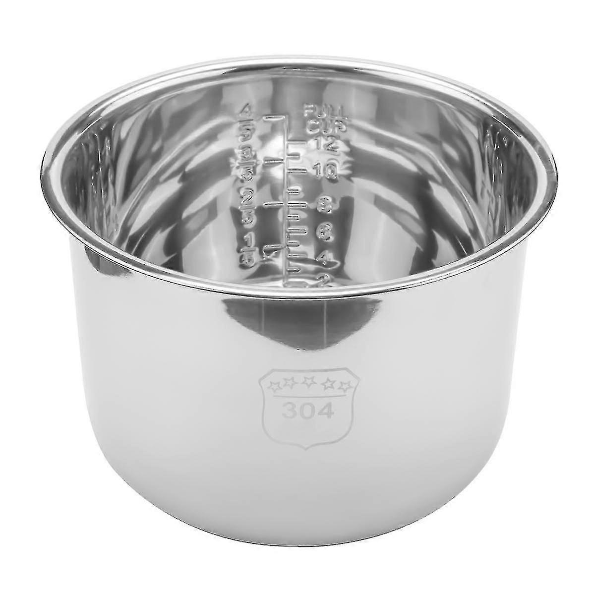 6L Stainless Steel Pressure Cooker Inner Pot Replacement