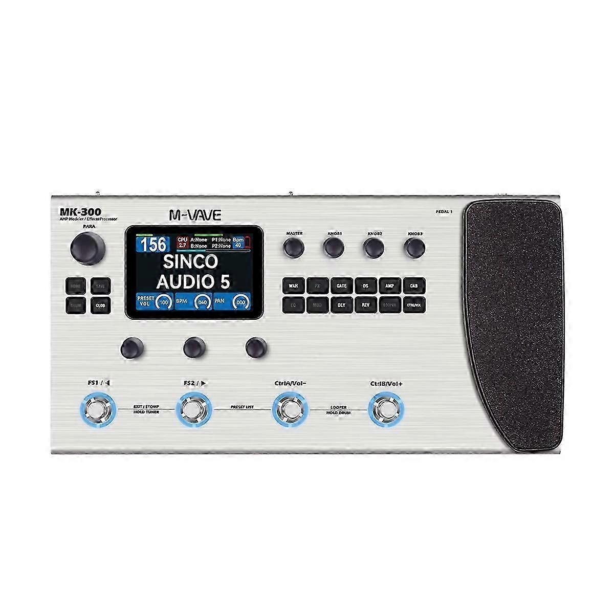 2025 MK300 Guitar Multi-Effect Processor ANN Neural Modeling 120AMP/360FX Drum MIDI DAW