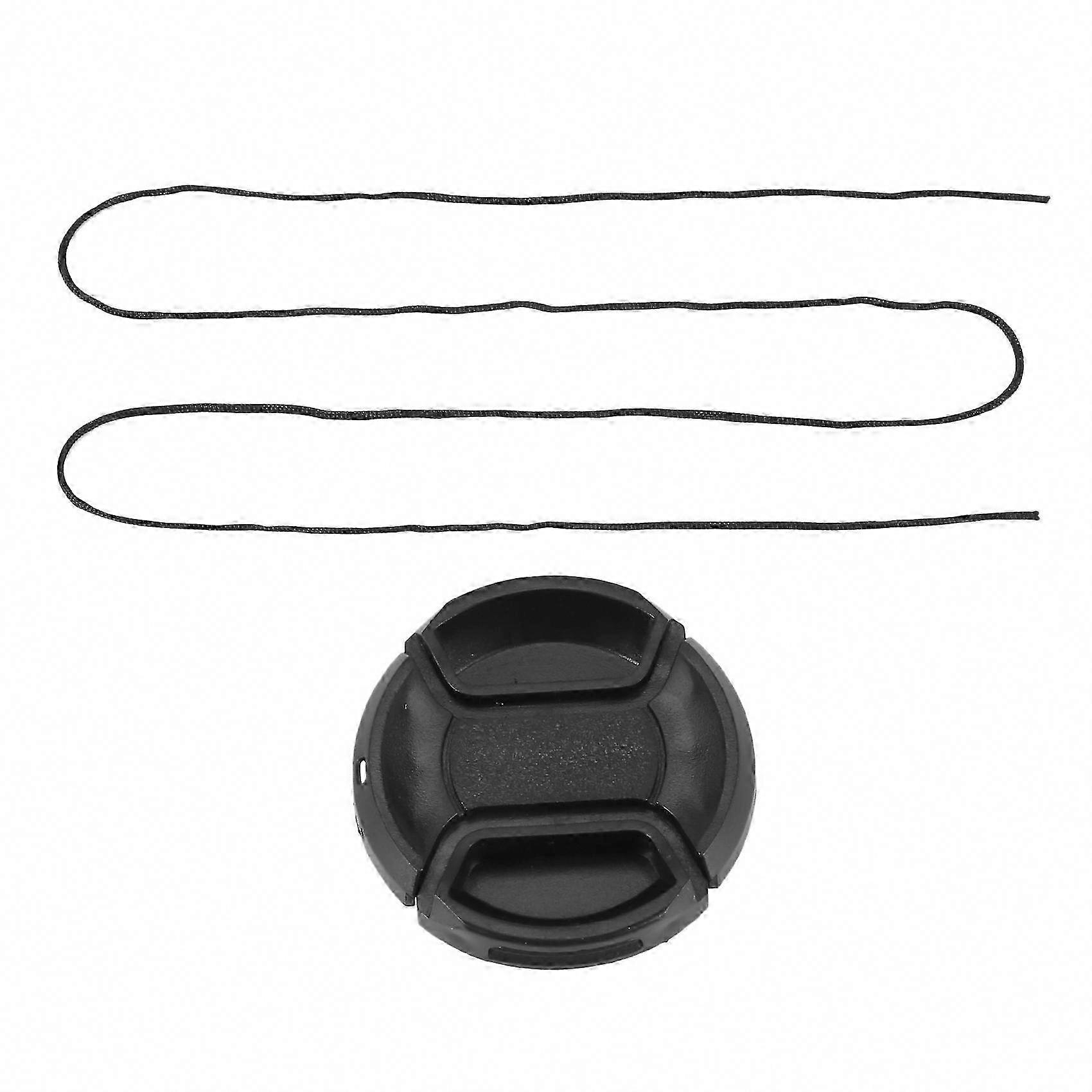 Universal 49mm Center Pinch Front Lens Cap for DSLR Camera