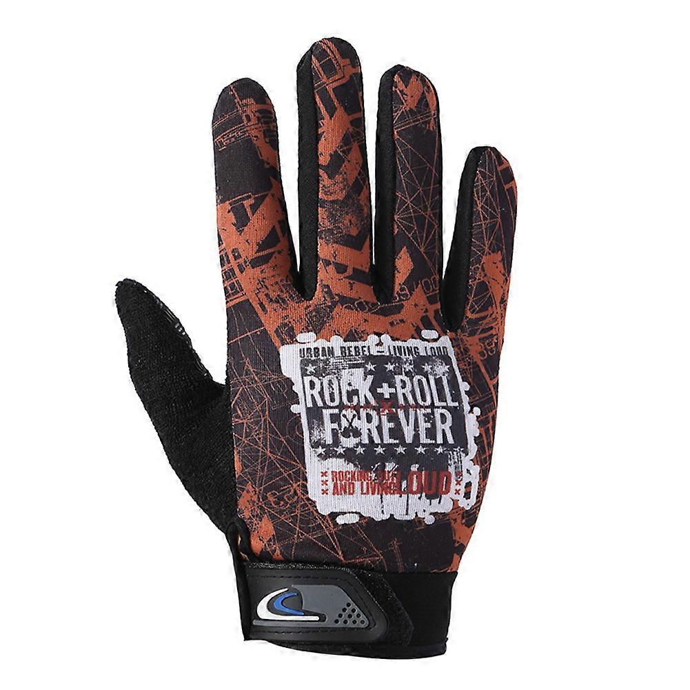 1 Pair Cycling Gloves Full Finger Shockproof Bike Touchscreen Unisex Hiking
