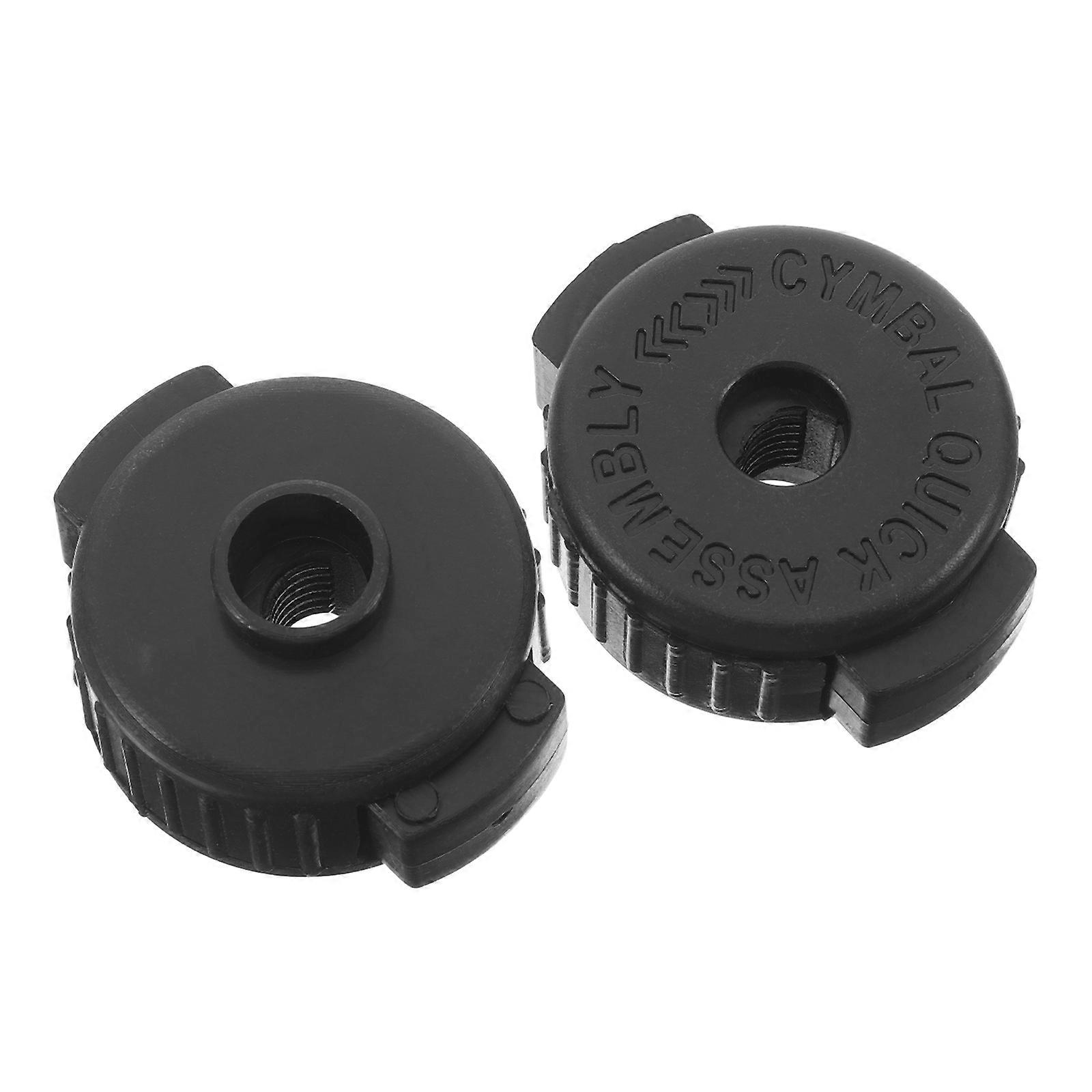 Drum Accessories 4Pcs Quick Release Drum Cymbal Nuts For Drummers Jazz Performance Rock Performance Black Durable Use