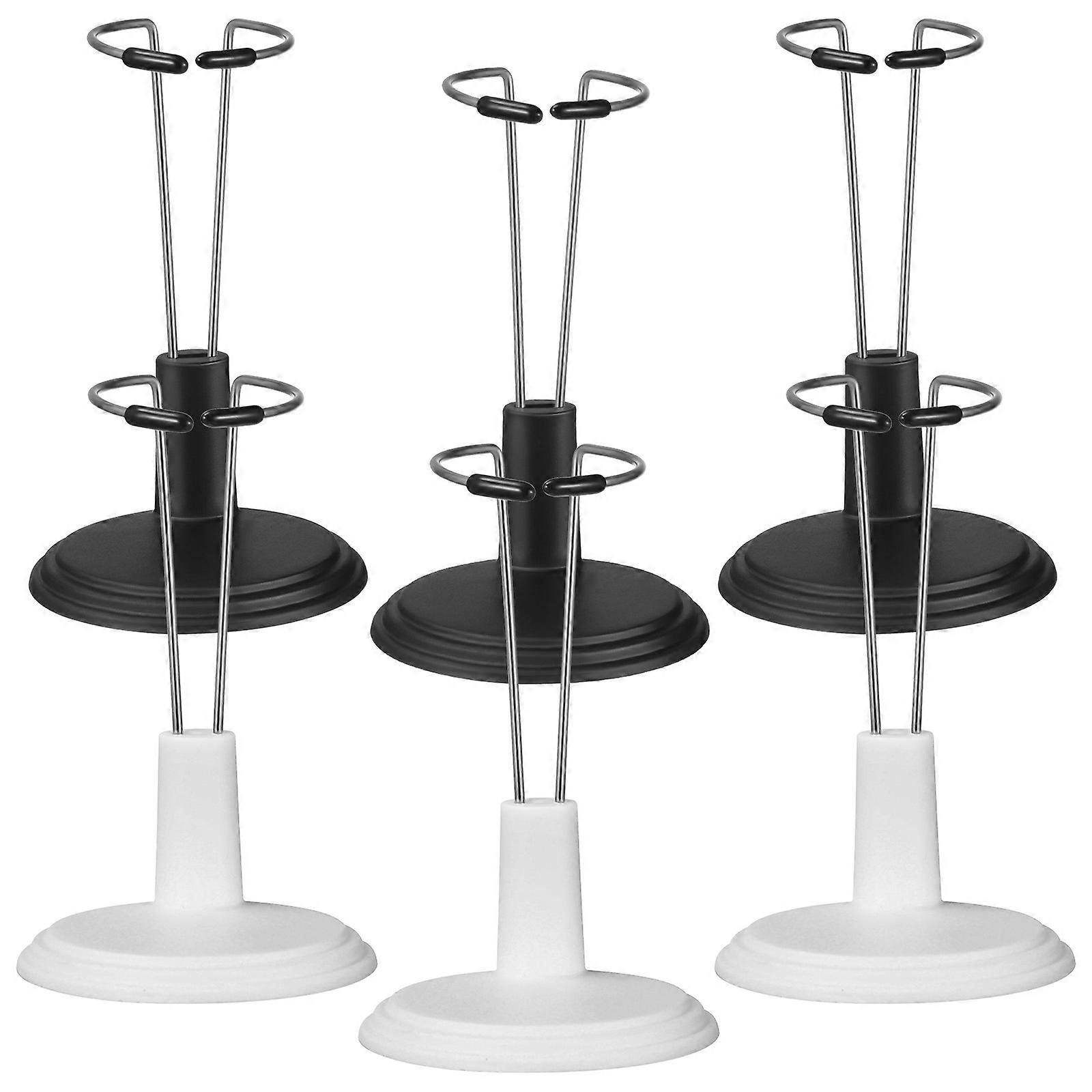 Figure Toy Rack Doll Stands Brackets Home Organization Pvc Assorted Color Display 6Pcs