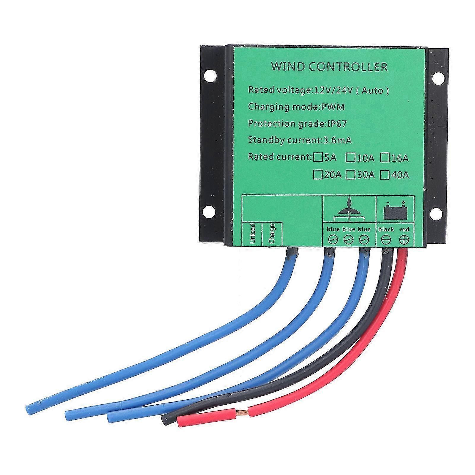 Wind Turbine Controller PWM Charge Low Voltage Power Generator Regulator 100W?400W 12V 24V16A