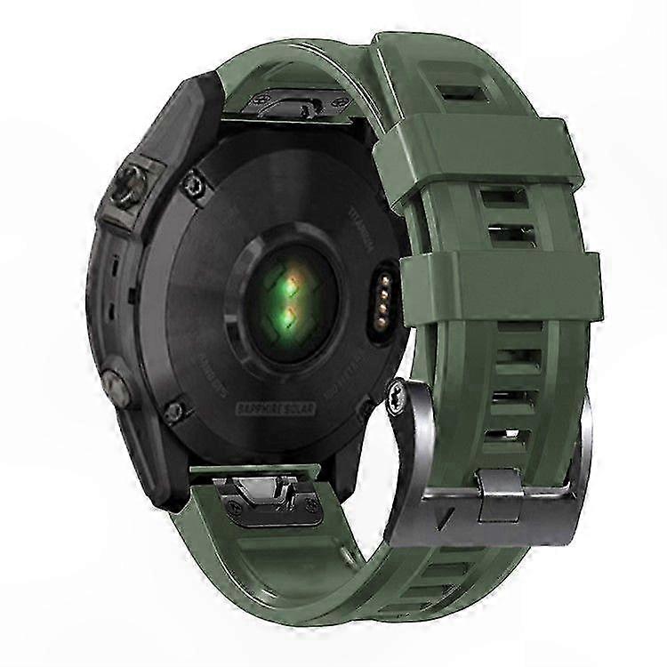 Soft Waterproof Silicone Strap with Black Buckle for GPS Running Watches