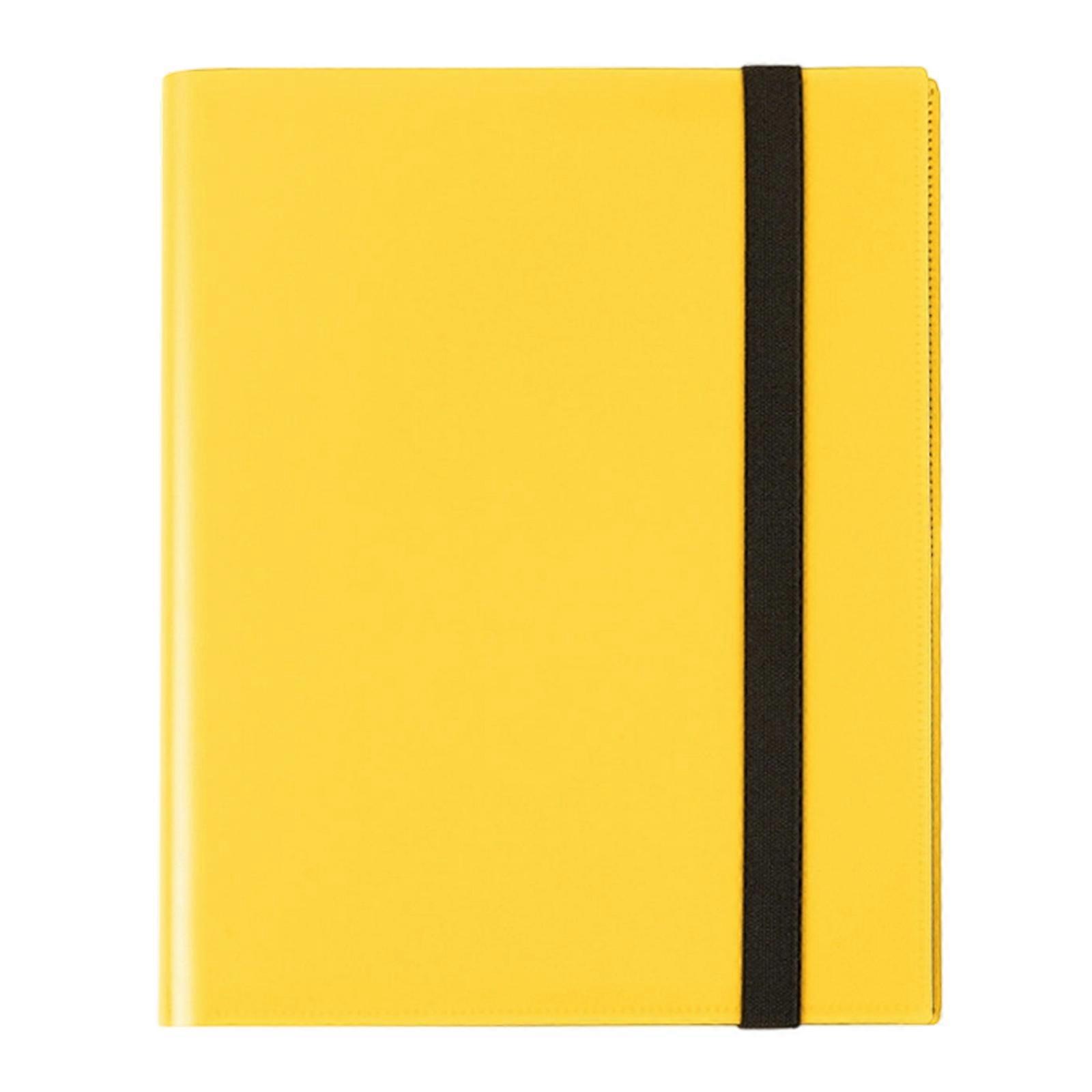 Collectible Card Organizer Album 20 Pages 360 Pocket Large Capacity Card Protective Holder Practical Storage Solution  Yellow