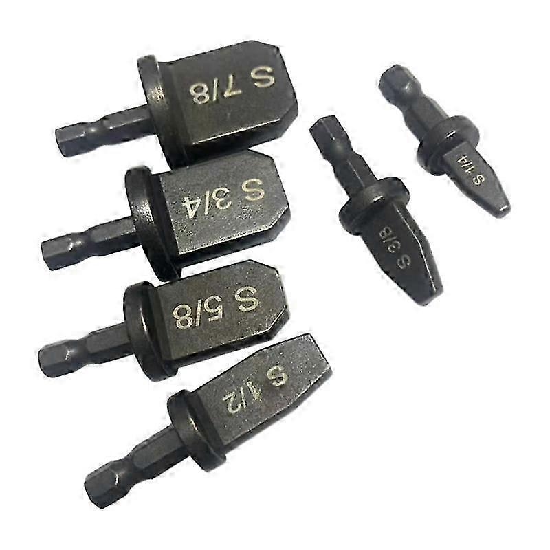 6 Pieces of Hexagonal Handle Tube Expander Reamer Air Conditioning Copper Tube Flaring Expander
