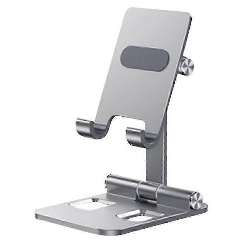 Foldable tablet stand for desk with aluminum alloy base and phone holder YY-003