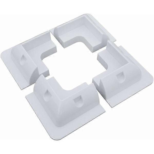 4-Corner Solar Panel Mounting, No Drilling, for RV Camper and Caravan Installations at Sea RV UV Resistant - White