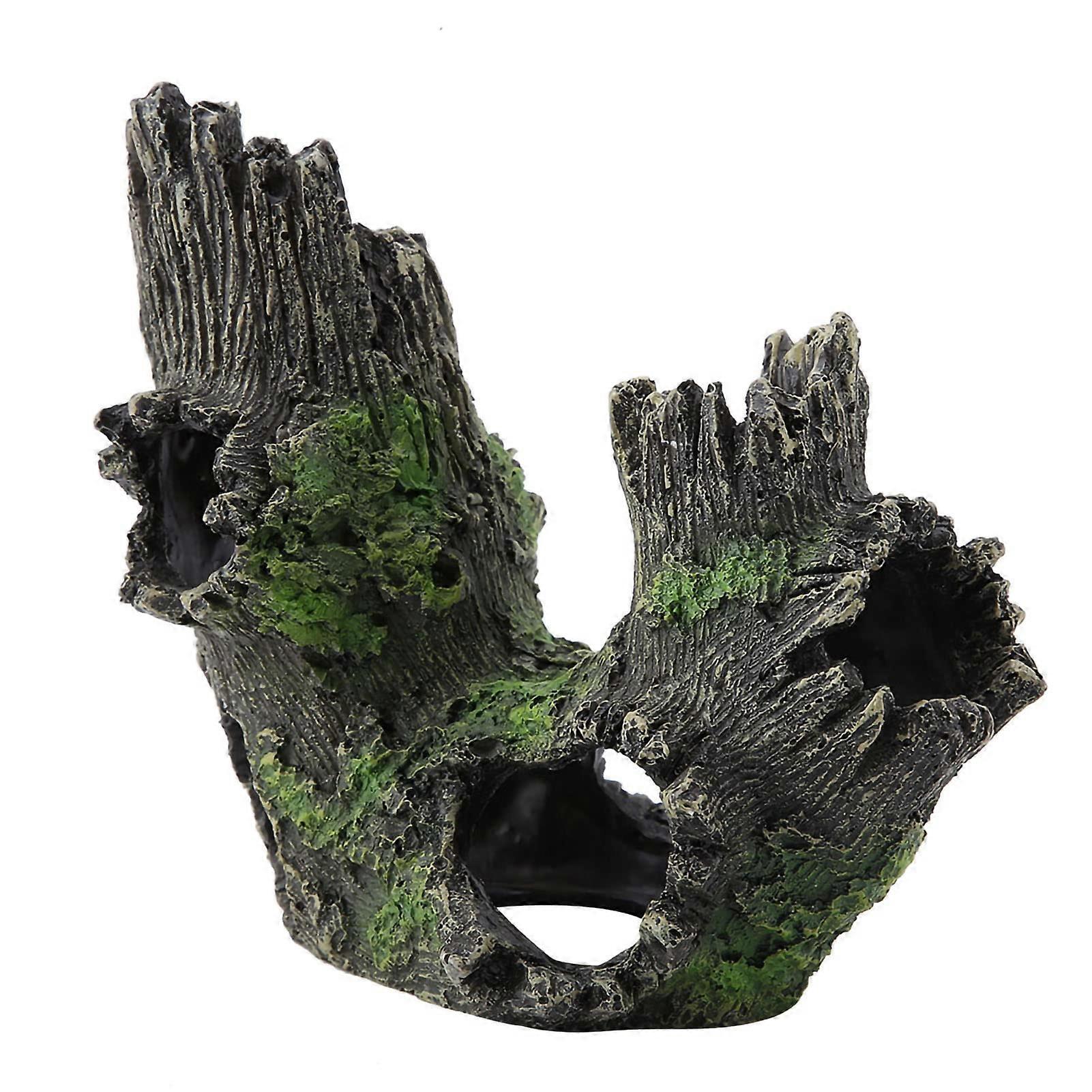 Aquarium Resin Tree Trunk Decor For Shelter And Enrichment, Safe Resin, Size Varies, Driftwood Ornament