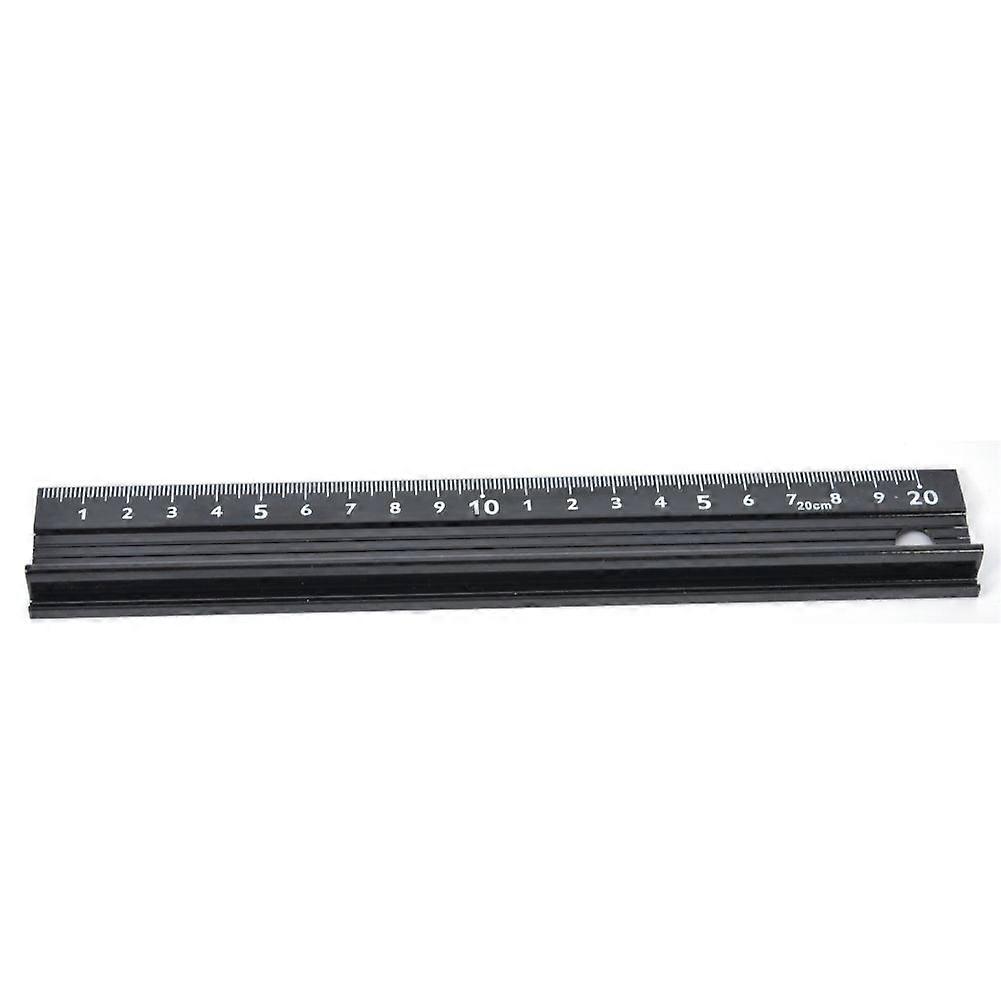 Cutting Ruler L Type Aluminum Alloy Measuring Tool Hardware Accessory for Length Measurement(L Type 20cm )