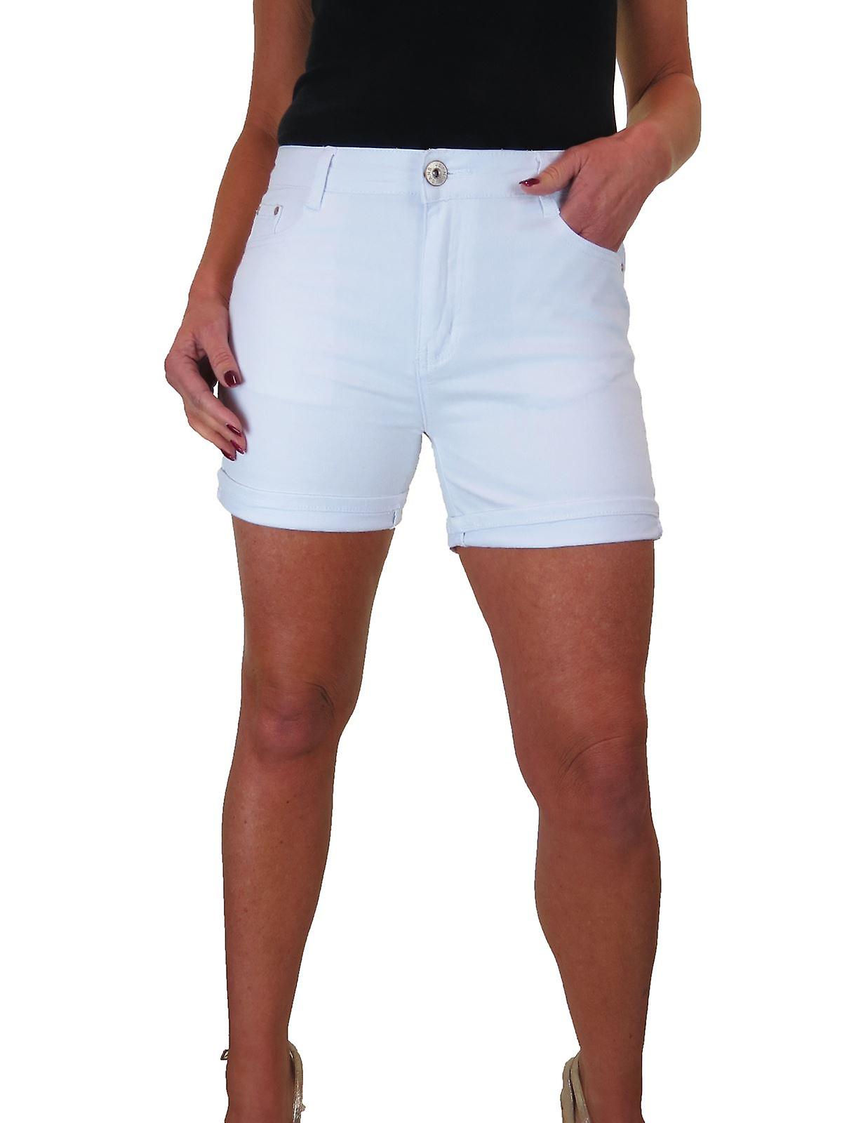 Paulo Due Women's Denim Slim Fit Shorts Push Up Jeans Style Shorts