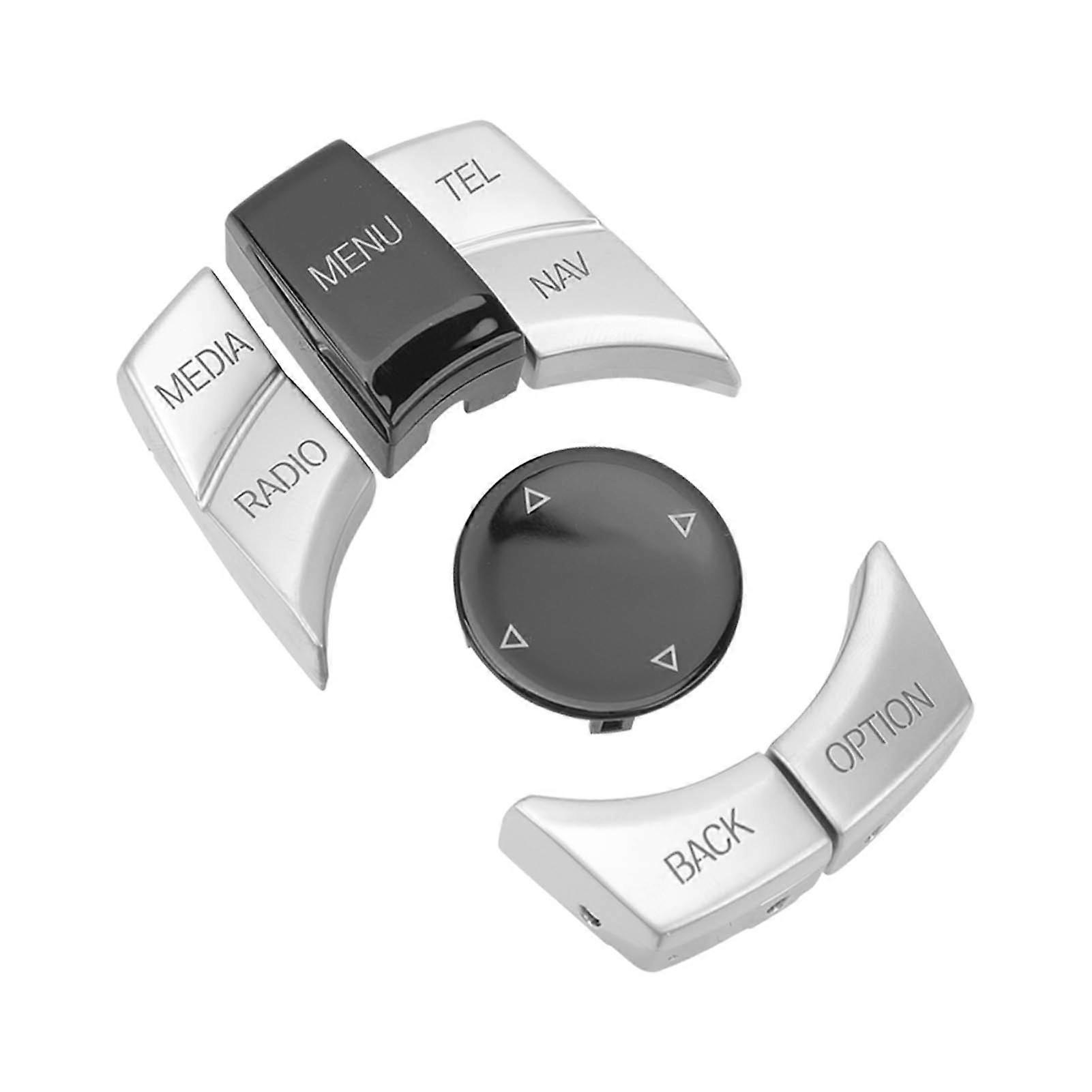 6PCS Car Multimedia Control Knob Button Cover for E Chassis