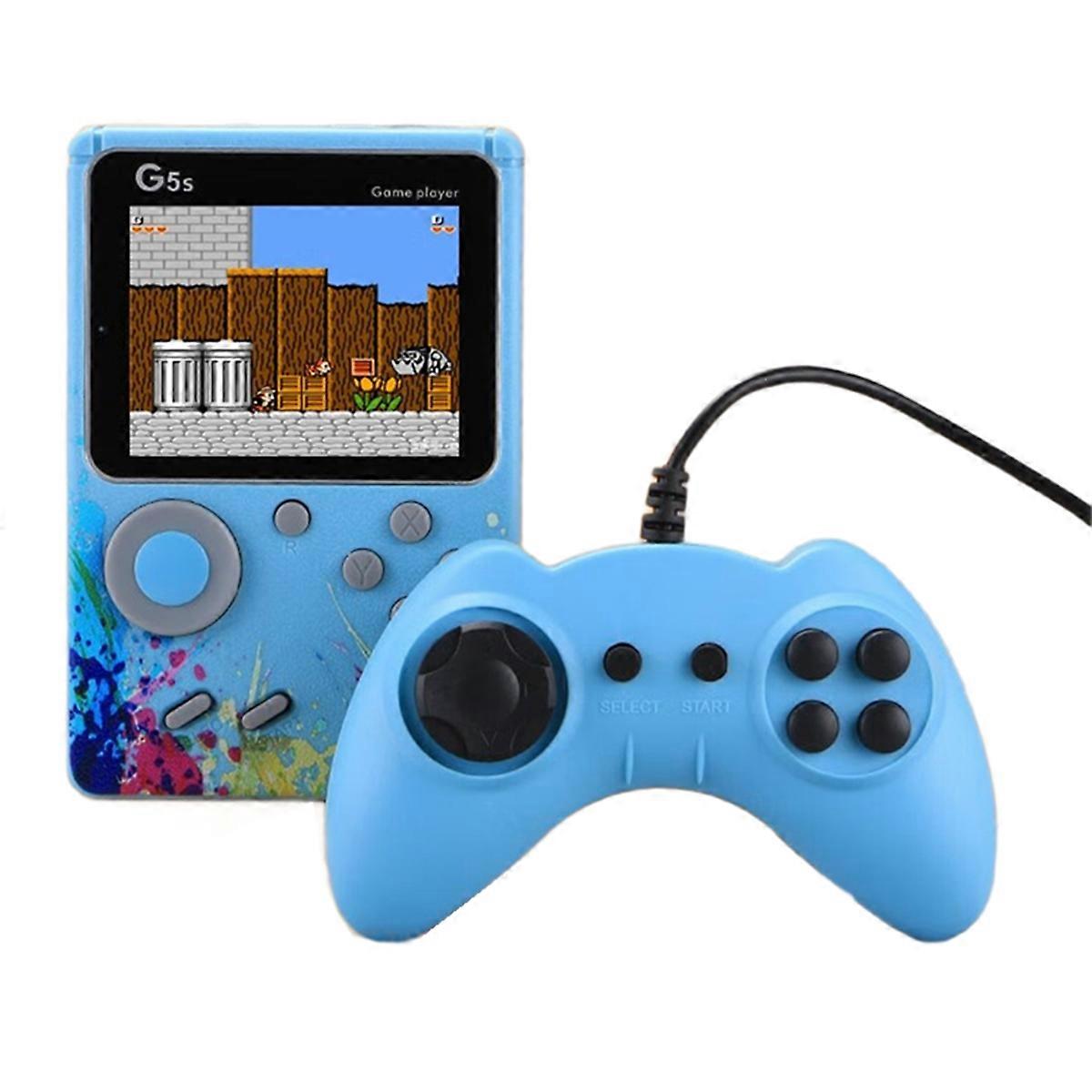 G5S 2.4 Inch Video Game Console Mini Portable TV Handheld Game Player Built-in 500 Games AV Output Support 2 Player B