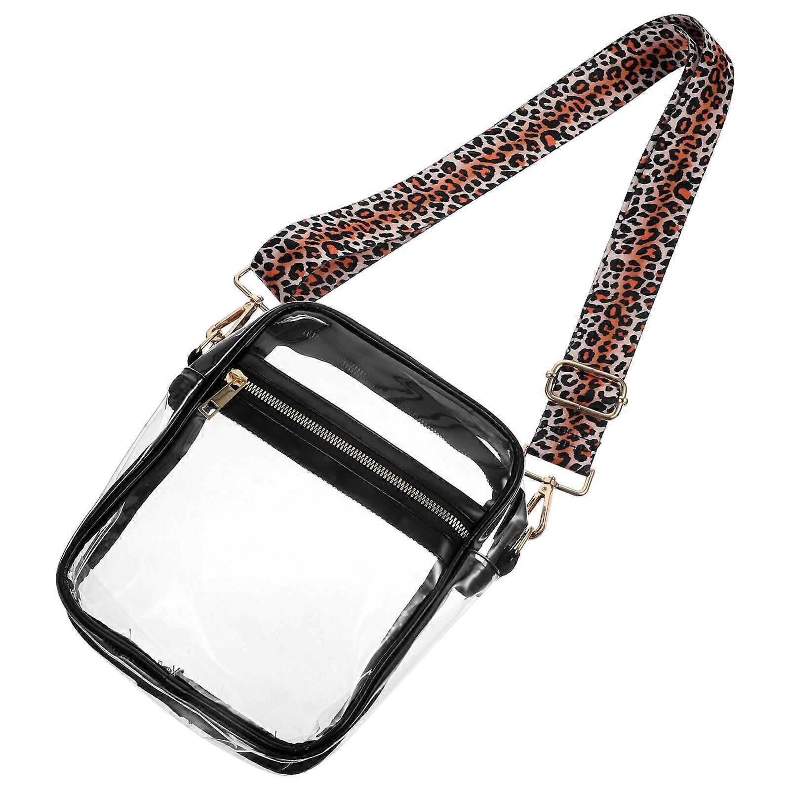 Clear Concert Bag Crossbody With Strap 8.5X19X24CM Suitable For Everyday Use 1Set