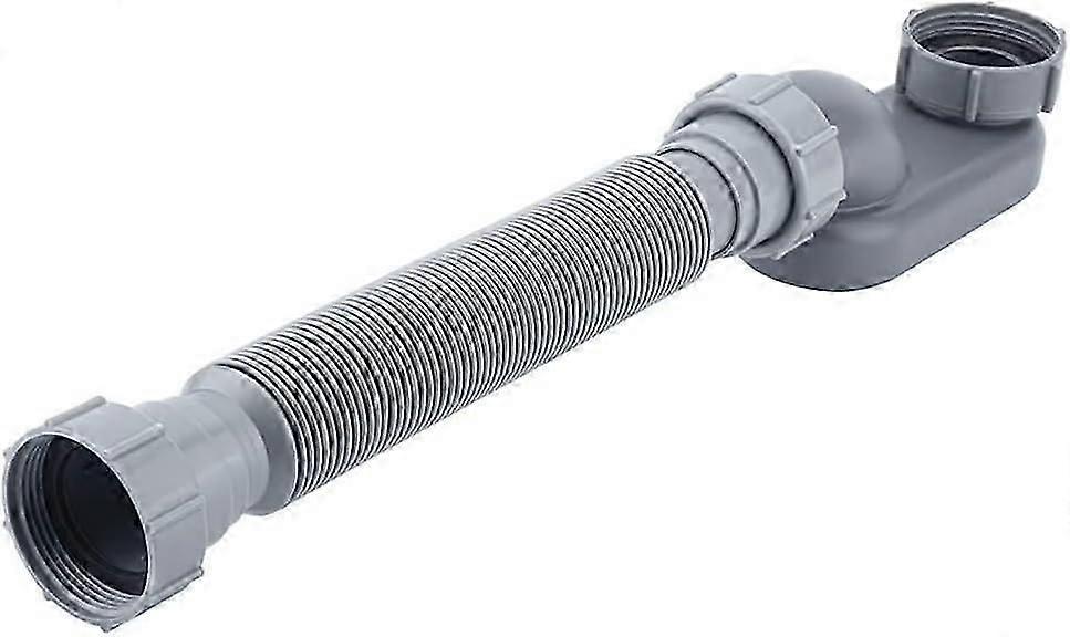 1 1/2 Low Profile Flexible Bathtub Shower Drain P Trap