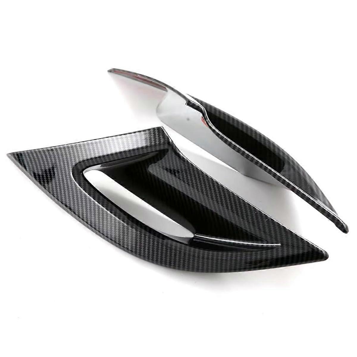 For Accord 2023 2024 11Th Car Front Fog Light Lamp Cover Trim Exterior Accessorie (ABS Carbon Fiber
