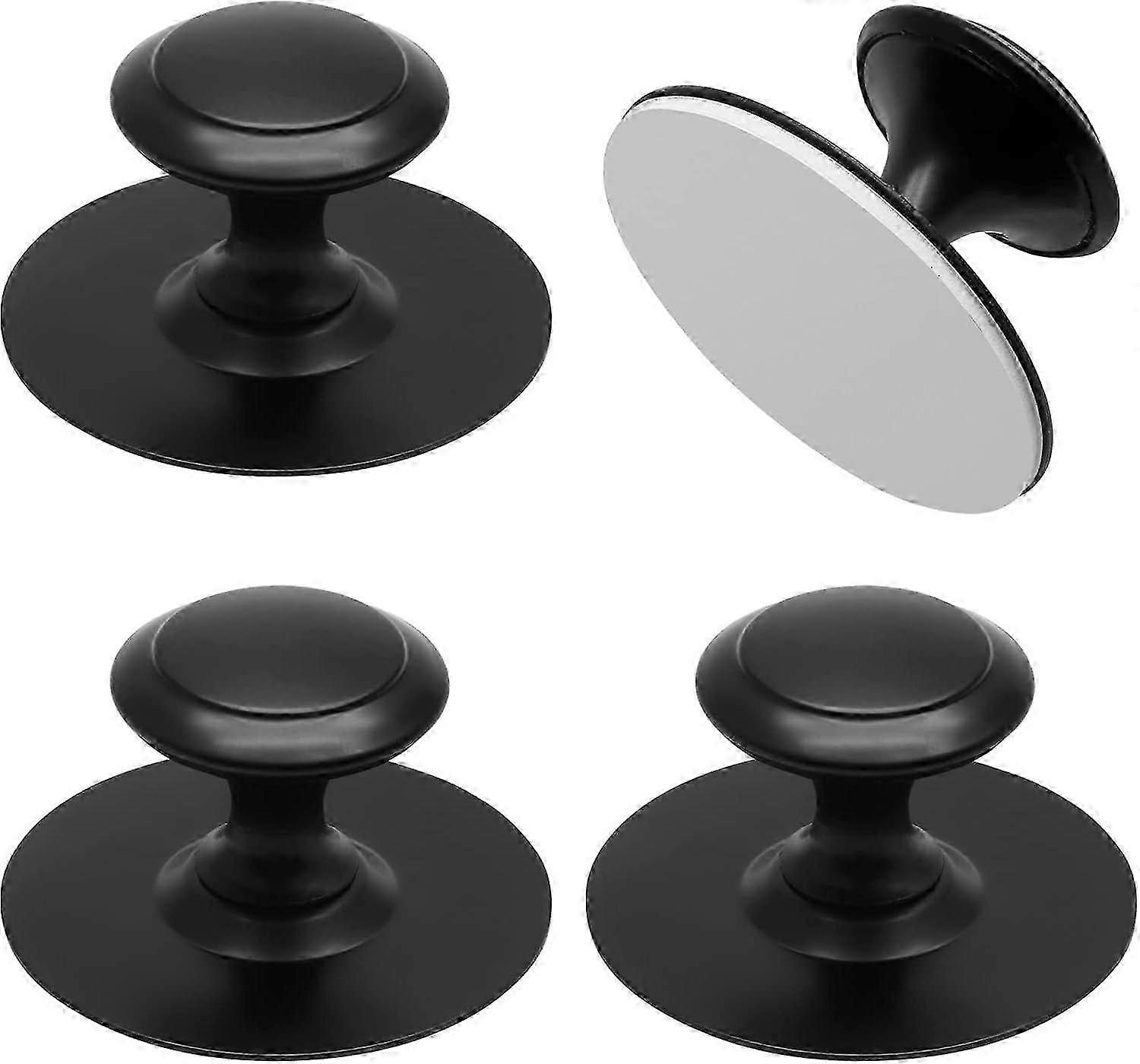 2025 Latest Model  4 Pcs Self-Stick Drawer Knobs Stainless Steel Cabinet Handle Pulls with Adhesive, Stick on