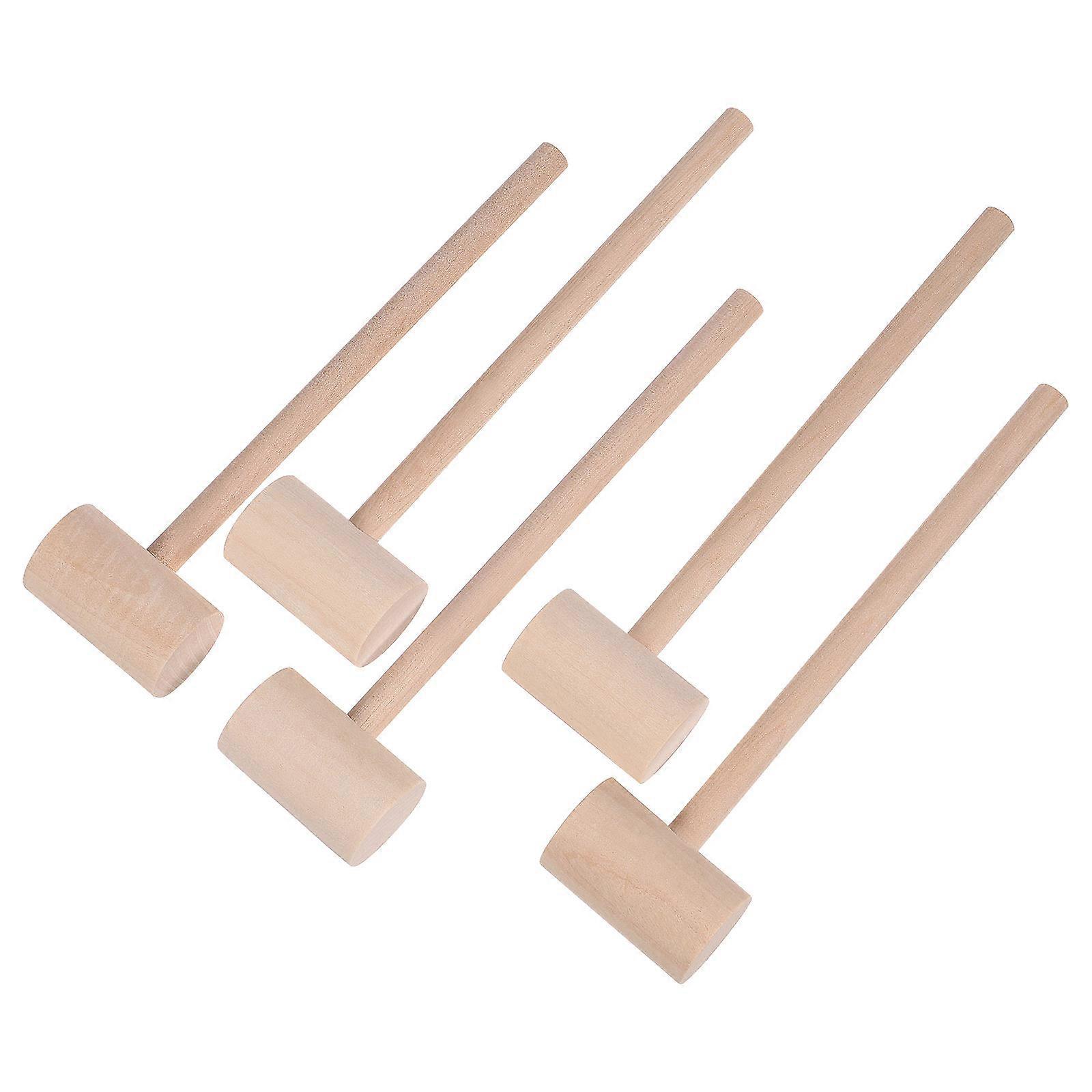 Wood Hammer Toy Mini Mallet for Knocking Use 20Pcs Educational Set