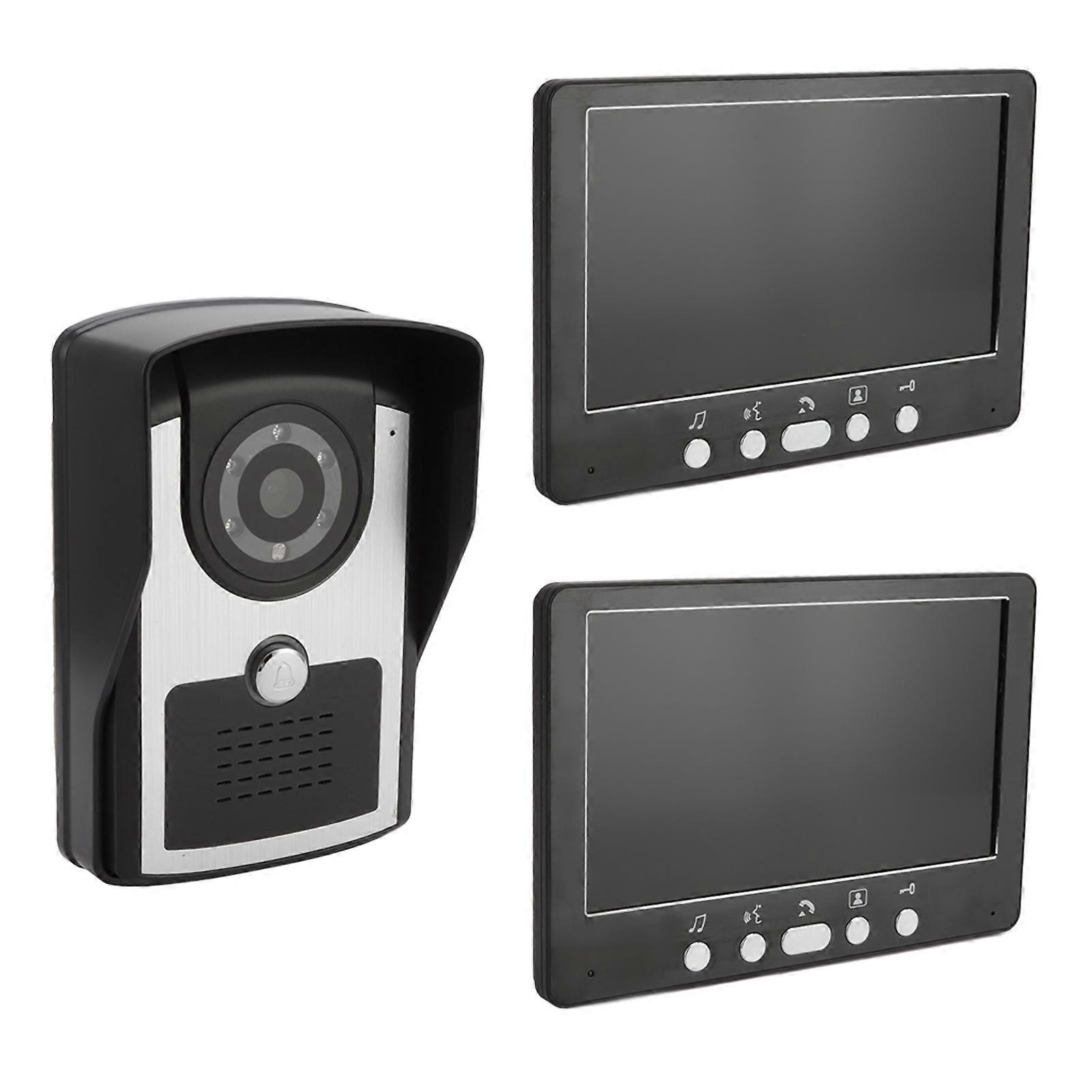Smart Video Door Phone Intercom with 7.17" LCD Screen, Wired UK Plug