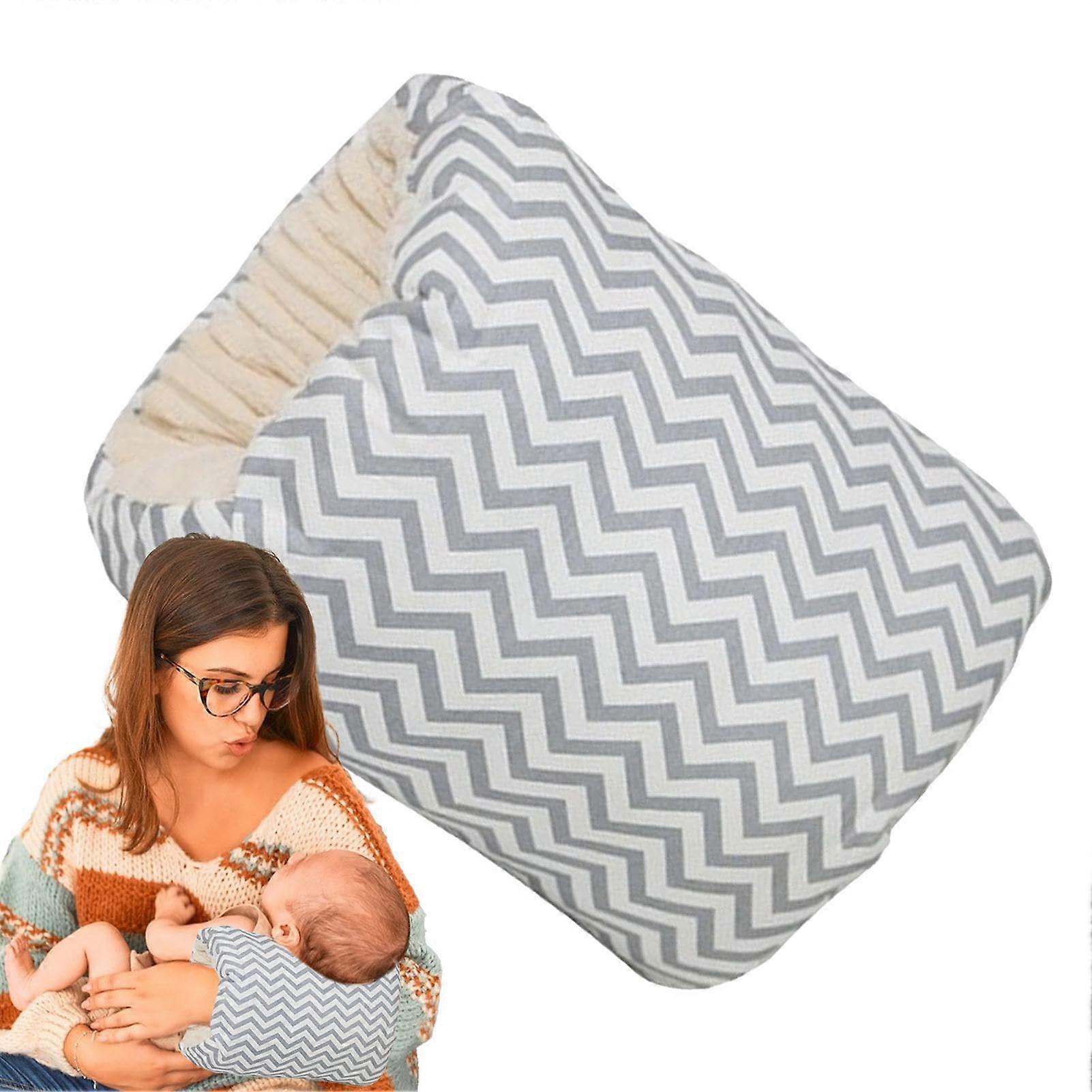 Nursing Arm Pillow AntiSputum Head Support For Bottle Feeding, Washable Pillow With Arm Hole For Baby Bottle Feeding