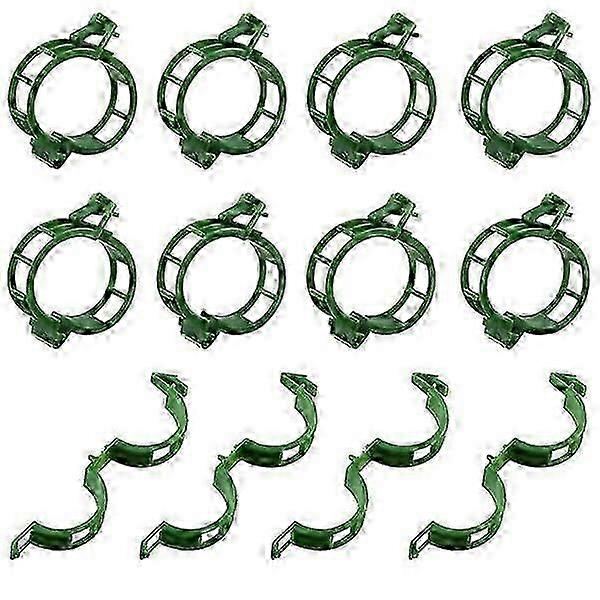100-pack plant clips green for effective plant support.