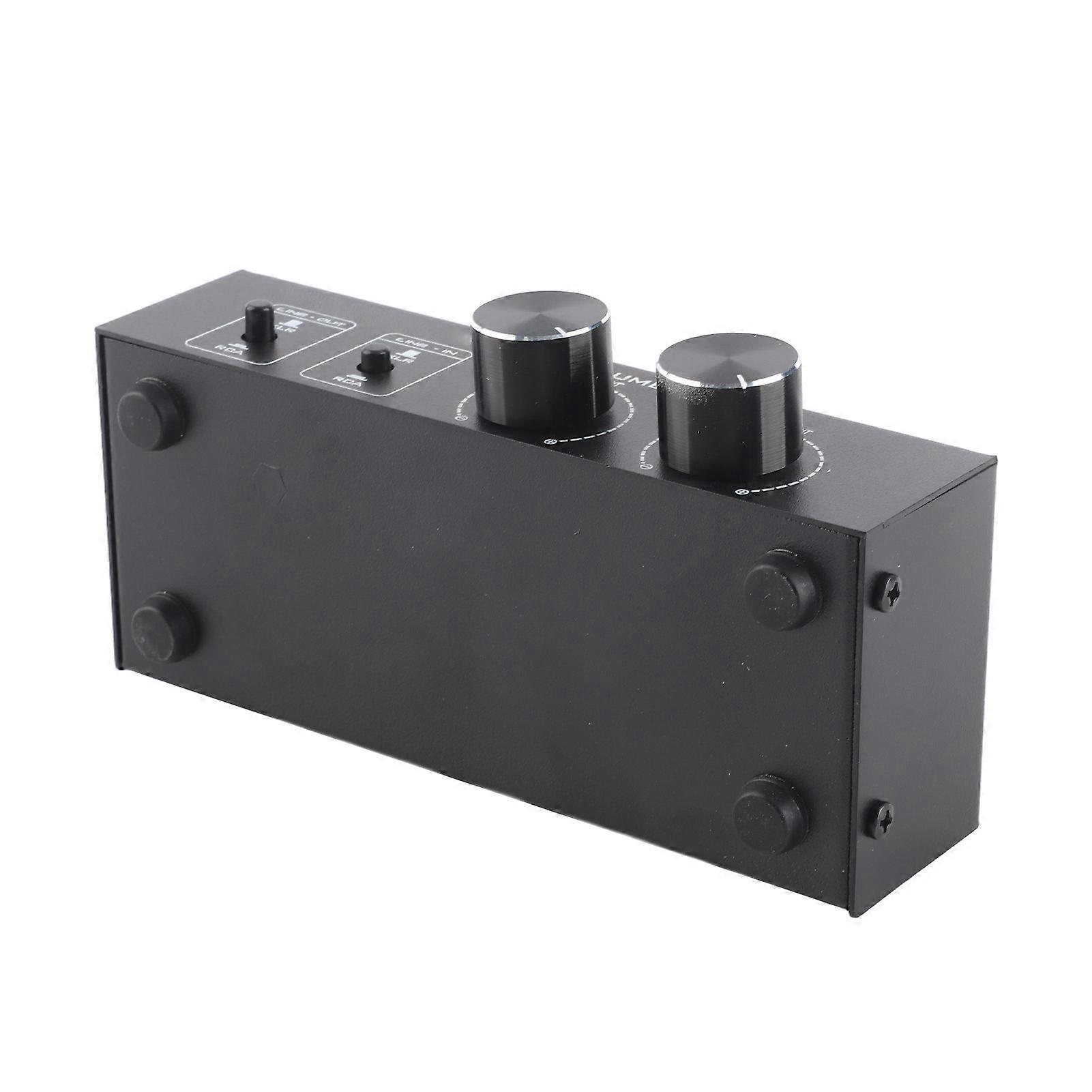 Passive Audio Volume Controller 2-Channel XLR, Black, 40x150x65mm