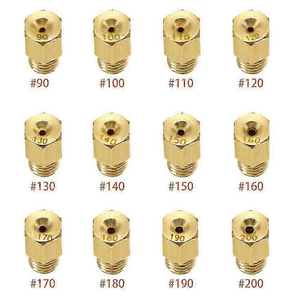 12pcs Mikuni VM TM Carburetor Main Jet Nozzle Gauge 90