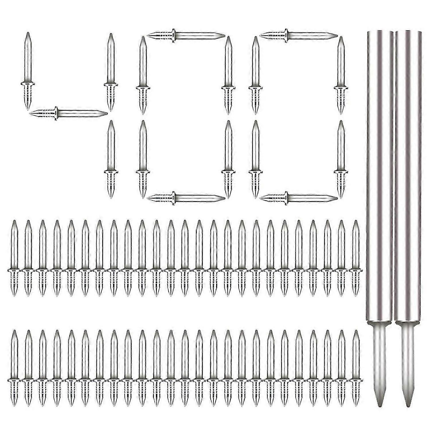400Pcs Seamless Nails Double-Headed Screw, with Sleeve Tool