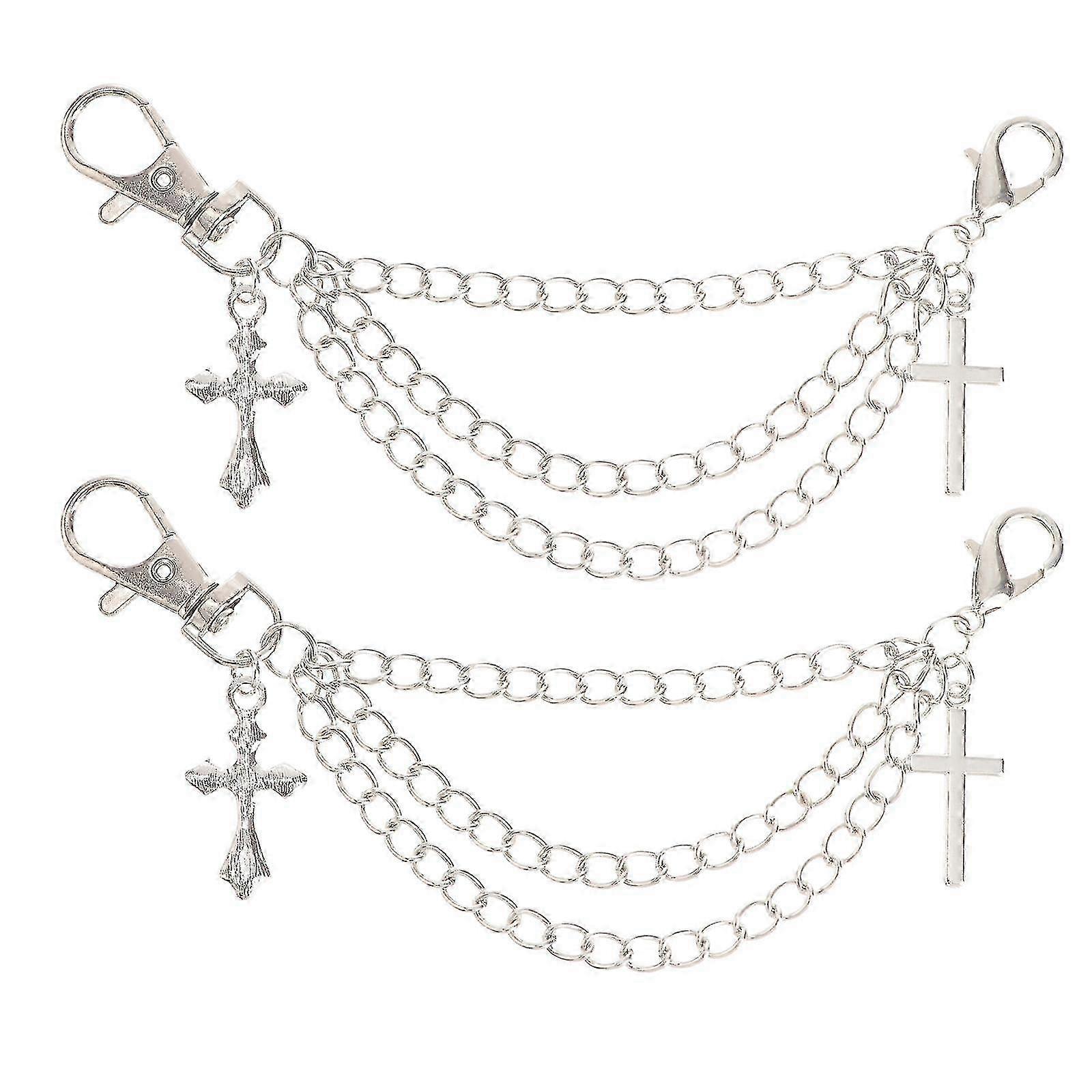 2025 1pair Of Shoe Decorative Chains Multi-layer Shoe Chains Shoe Ornaments